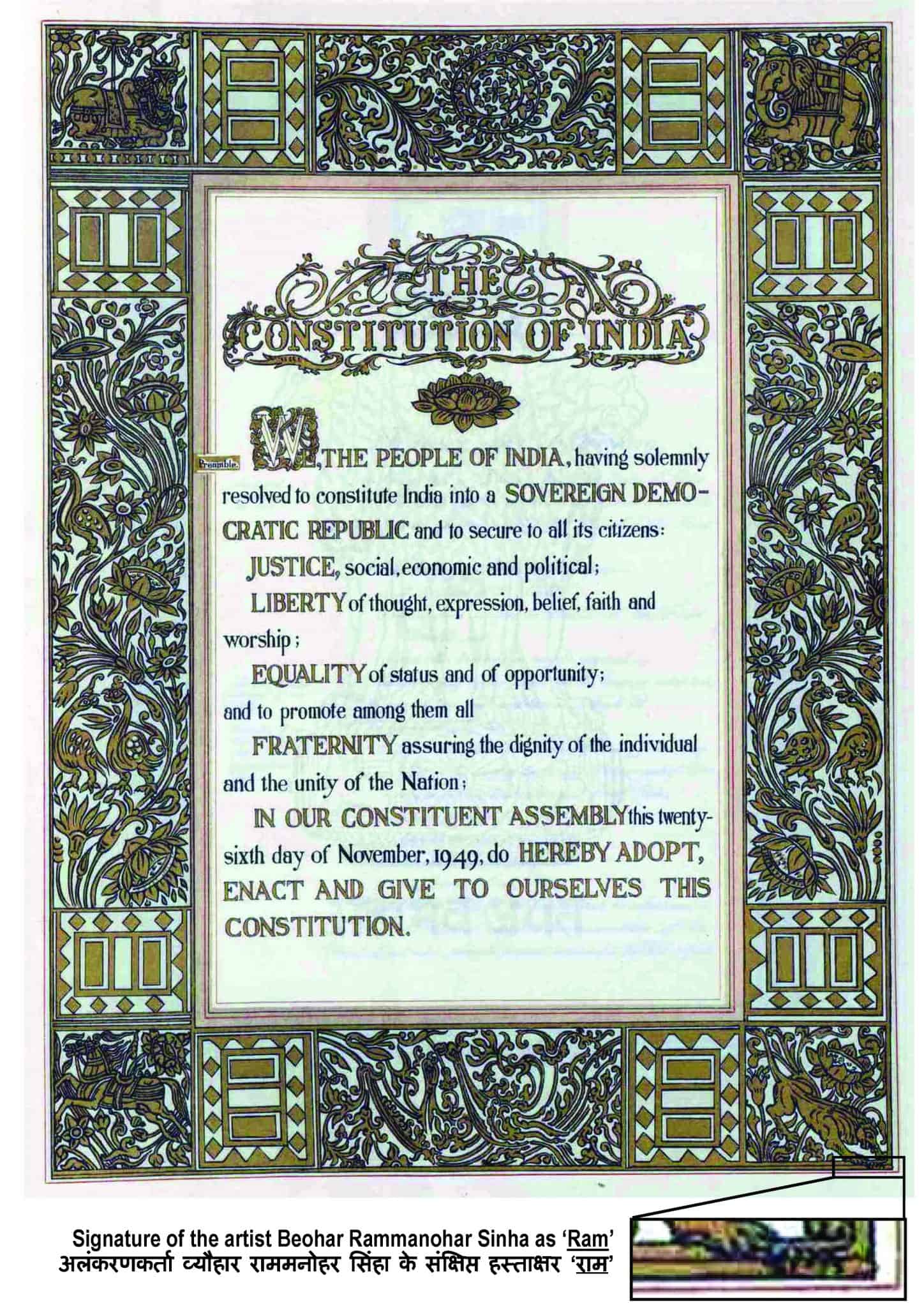 Read more about the article CONSTITUTION OF INDIA: THE HARBINGER OF LIFE