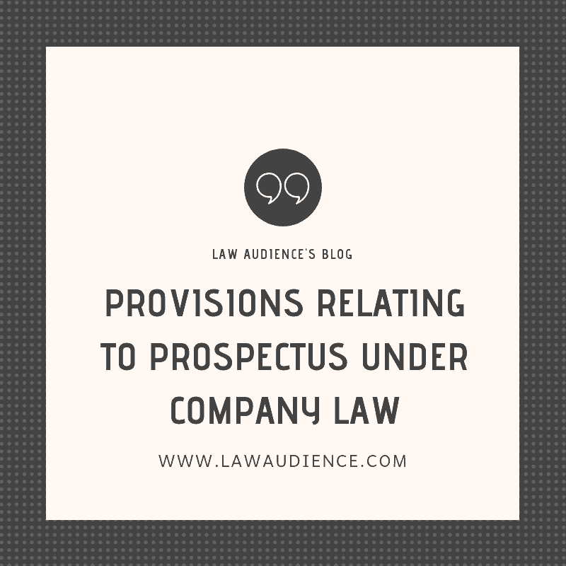 You are currently viewing PROVISIONS RELATING TO PROSPECTUS UNDER COMPANY LAW