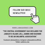 The Central Government Has Declared The Jamaat-E-Islami (Jei), Jammu and Kashmir To Be An Unlawful Association