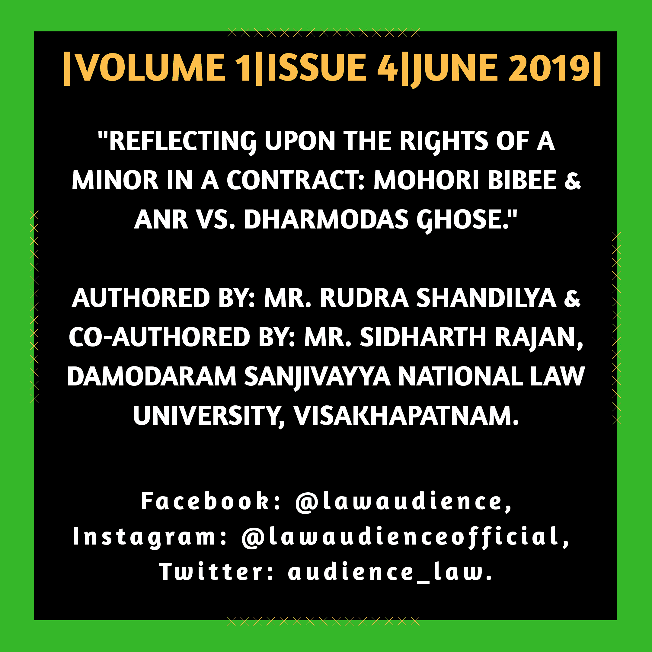 You are currently viewing REFLECTING UPON THE RIGHTS OF A MINOR IN A CONTRACT: MOHORI BIBEE & ANR VS. DHARMODAS GHOSE.