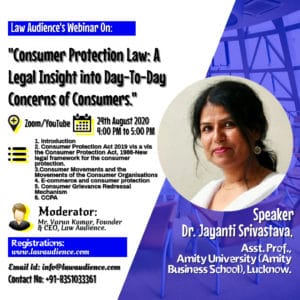 Consumer Protection Law: A Legal Insight into Day-To-Day Concerns of Consumers