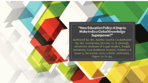 Read more about the article New Education Policy: A Step to Make India a Global Knowledge Superpower?