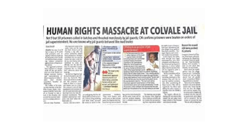 Massacre of human rights within the jail