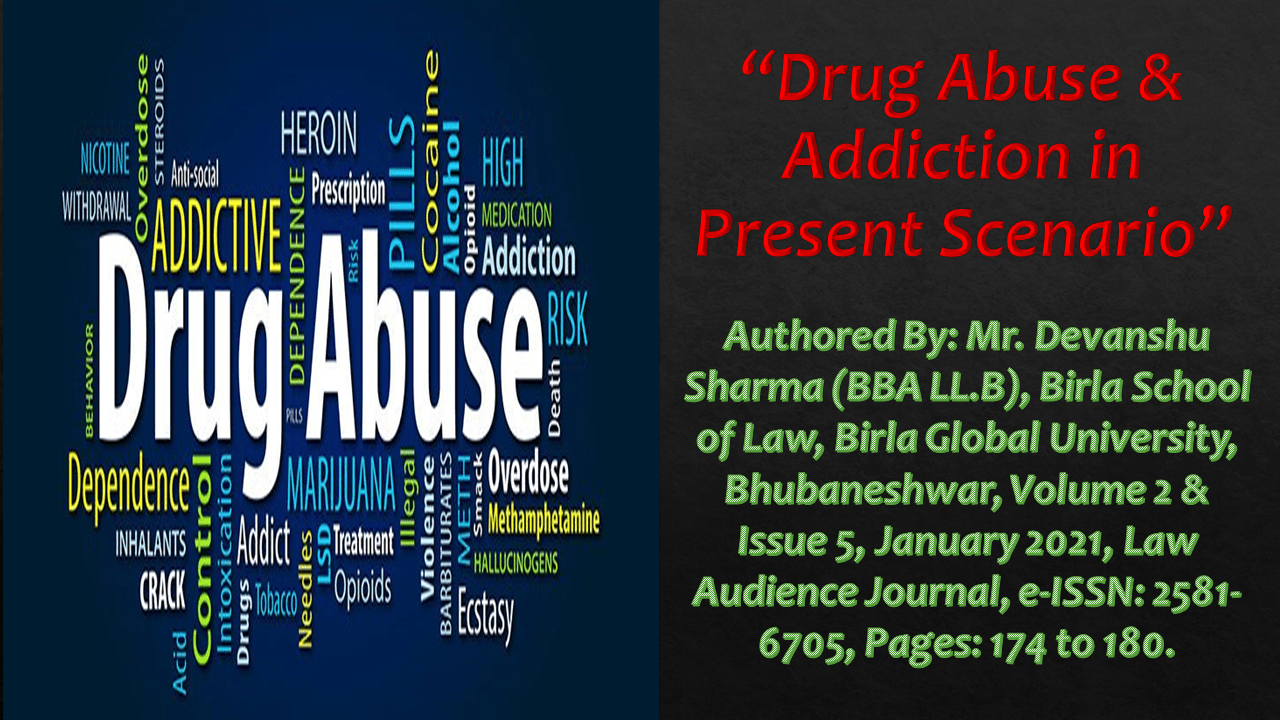 Read more about the article Drug Abuse & Addiction in Present Scenario