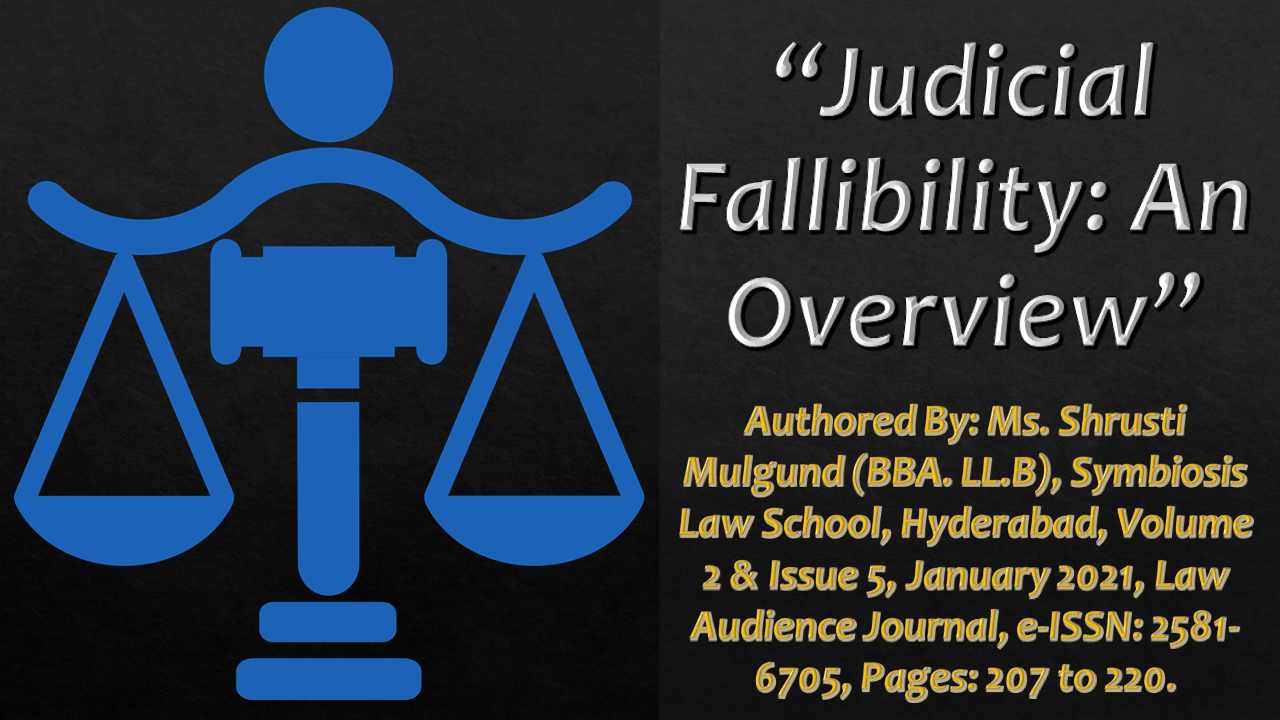 Read more about the article Judicial Fallibility: An Overview