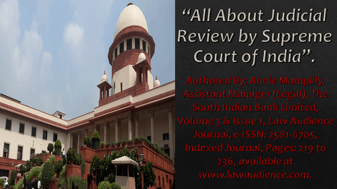 essay on judicial review in india