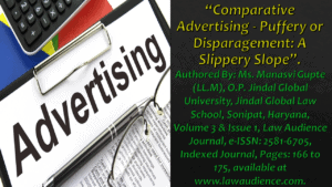 Read more about the article Comparative Advertising – Puffery or Disparagement: A Slippery Slope