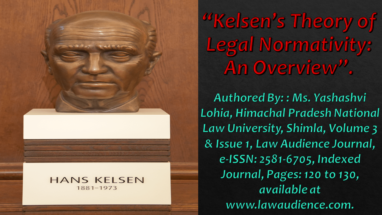 Read more about the article Kelsen’s Theory of Legal Normativity: An Overview