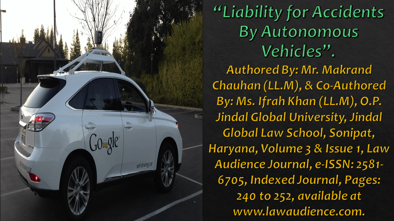 You are currently viewing Liability for Accidents By Autonomous Vehicles