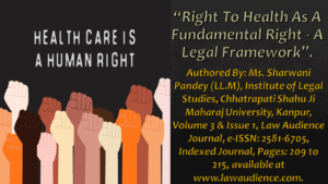 Read more about the article Right To Health As A Fundamental Right – A Legal Framework