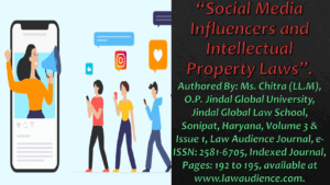 Read more about the article Social Media Influencers and Intellectual Property Laws