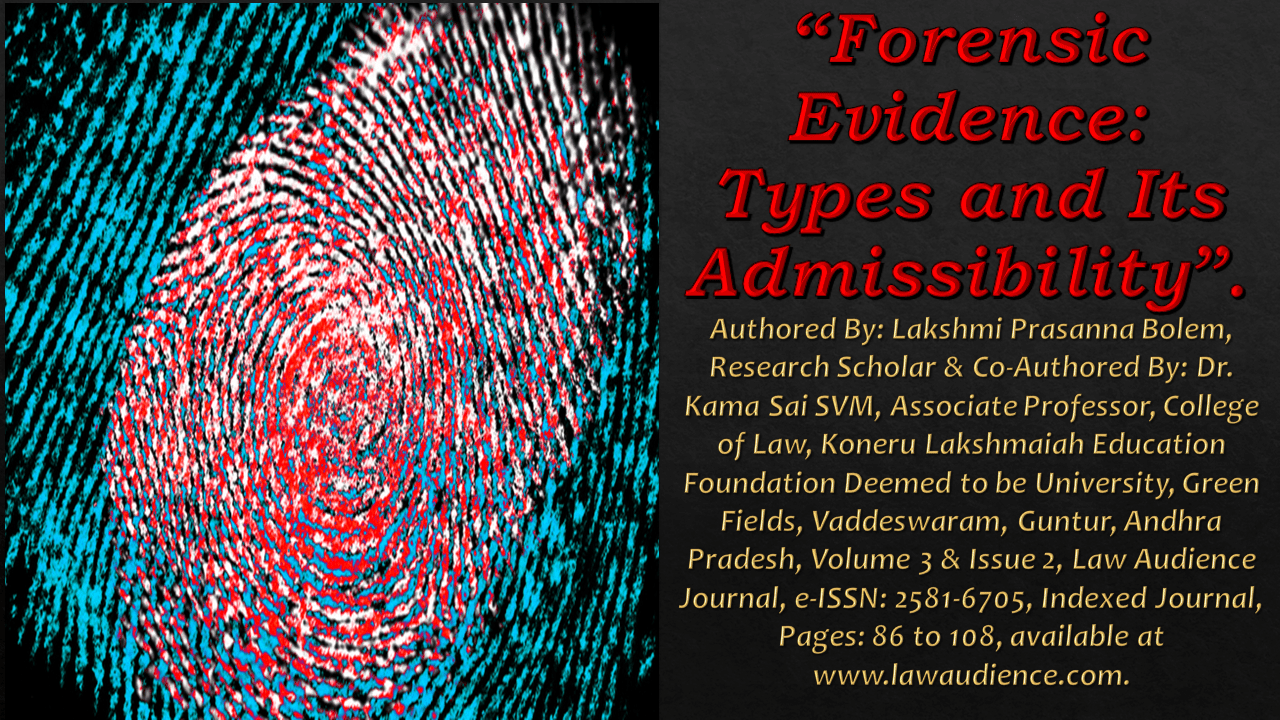 Read more about the article Forensic Evidence: Types and Its Admissibility