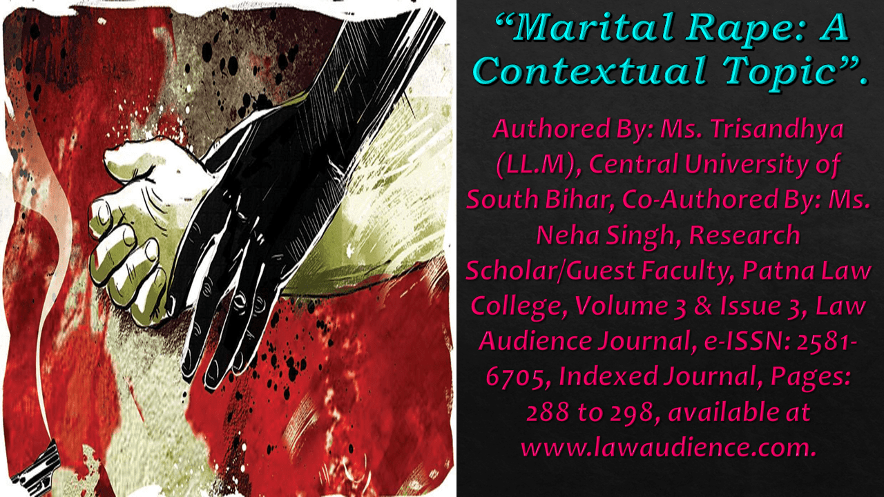 You are currently viewing Marital Rape: A Contextual Topic