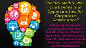 Read more about the article Social Media: New Challenges and Opportunities for Corporate Governance