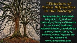 Read more about the article Structure of Tribal Difficulties in Our Society