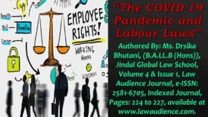 Read more about the article The COVID-19 Pandemic and Labour Laws