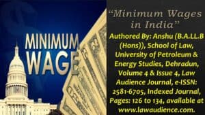 Read more about the article Minimum Wages in India