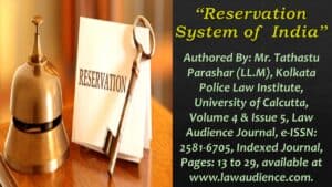 Read more about the article Reservation System of  India