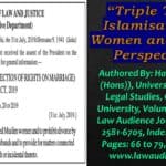 Triple Talaq: Islamisation of Women and Global Perspective