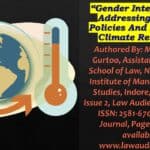 Gender Integration In Addressing Climate Policies And Promoting Climate Resilience