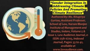 Read more about the article Gender Integration In Addressing Climate Policies And Promoting Climate Resilience