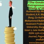 The Gender Gap in Entrepreneurship: A Study of Ideation