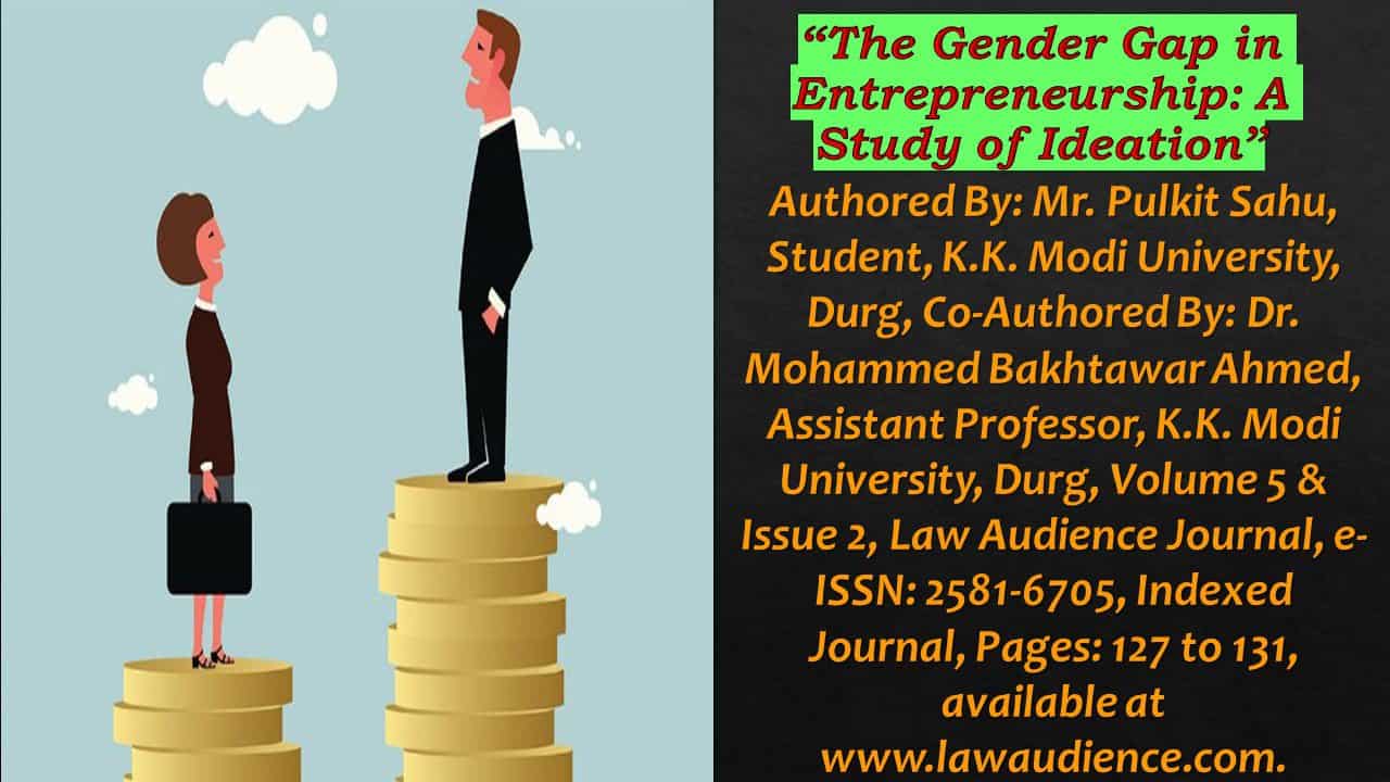 Read more about the article The Gender Gap in Entrepreneurship: A Study of Ideation