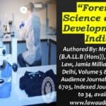 Forensic Science and Its Development in India