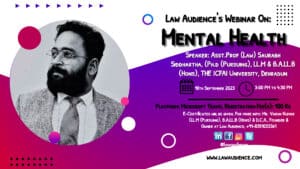 Law Audience Webinar on Mental Health