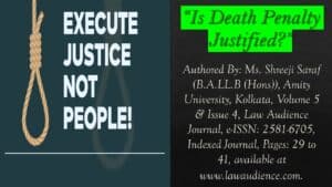 Read more about the article Is Death Penalty Justified?