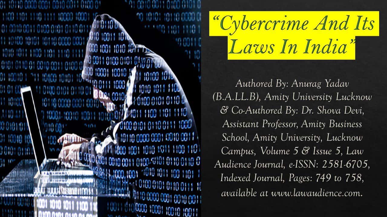 You are currently viewing Cybercrime And Its Laws In India