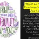 Right To Equality: A Fundamental Pillar of Just Society