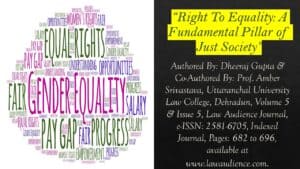 Read more about the article Right To Equality: A Fundamental Pillar of Just Society
