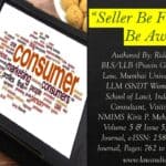 Seller Be Fair, Buyer Be Aware