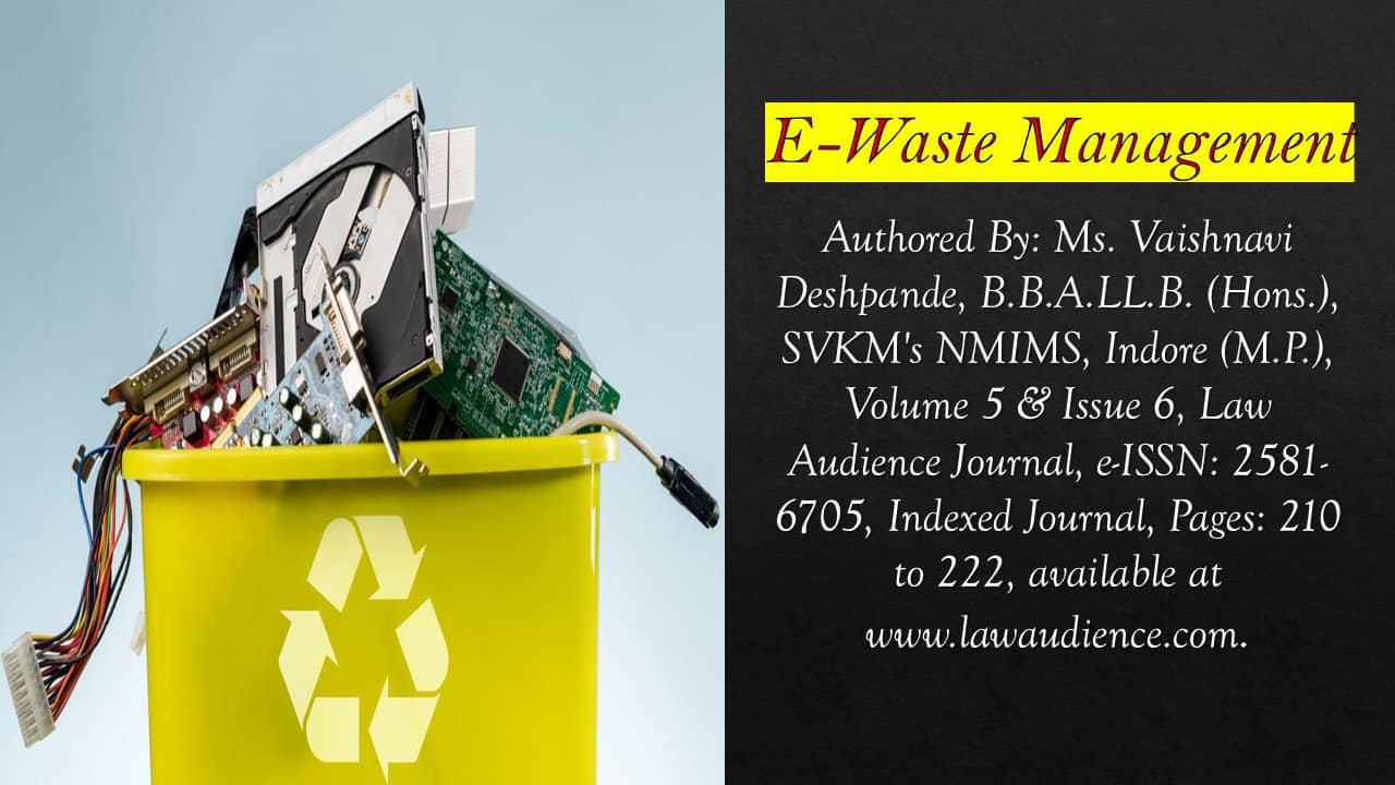 You are currently viewing E-Waste Management