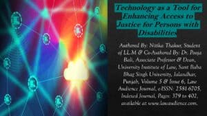 Read more about the article Technology as a Tool for Enhancing Access to Justice for Persons with Disabilities