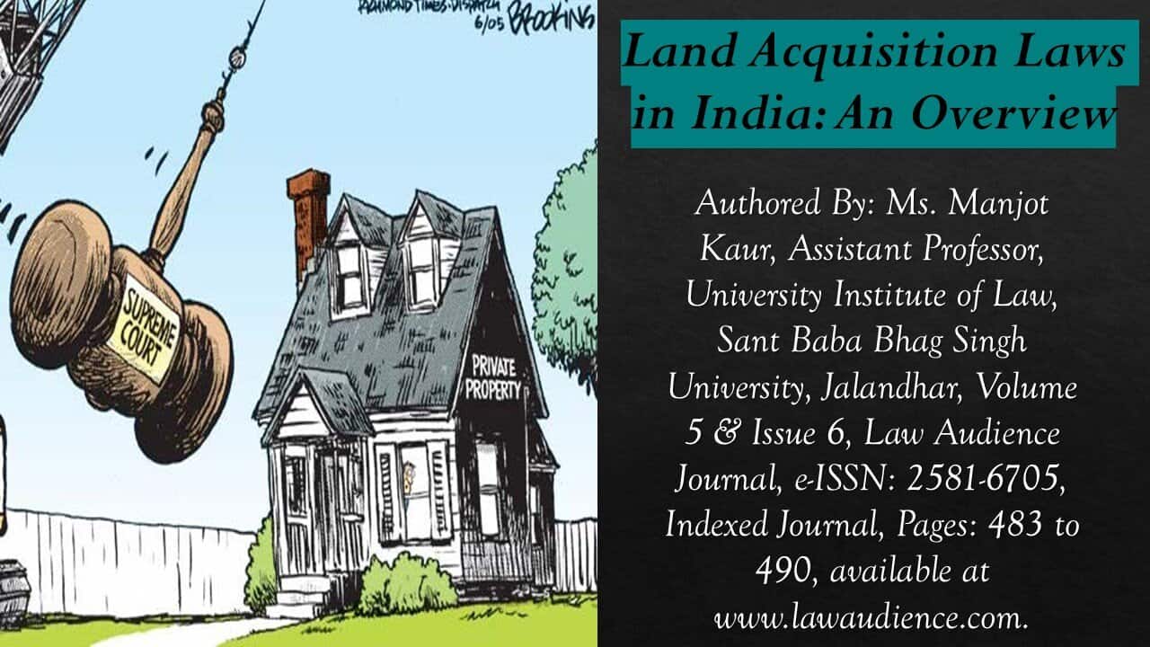 Land Acquisition Laws in India: An Overview