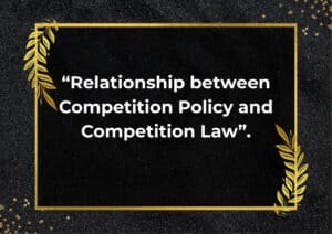Relationship between Competition Policy and Competition Law