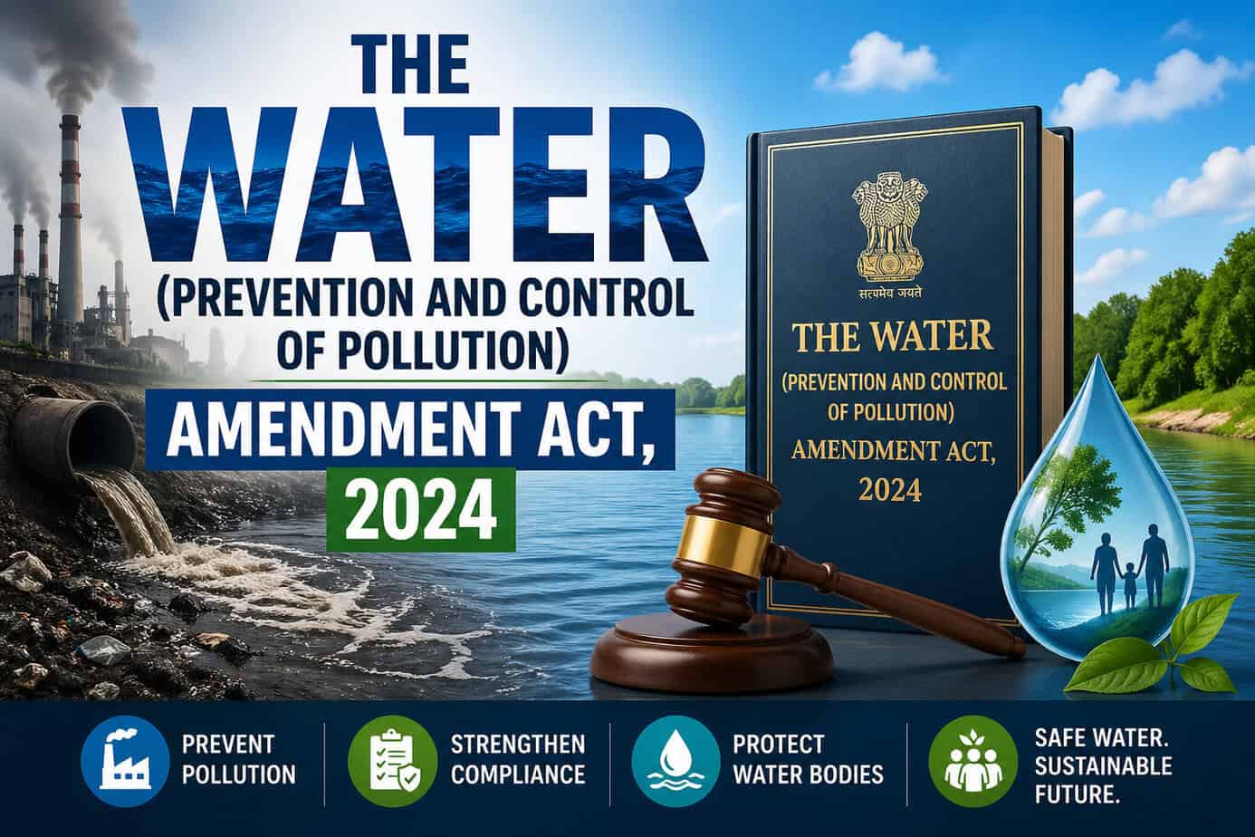 You are currently viewing THE WATER (PREVENTION AND CONTROL OF POLLUTION) AMENDMENT ACT, 2024