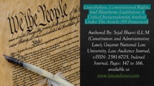 Read more about the article Cannibalism, Constitutional Rights, And Blasphemy Legislation: A Critical Jurisprudential Analysis Under The Article 295 Framework