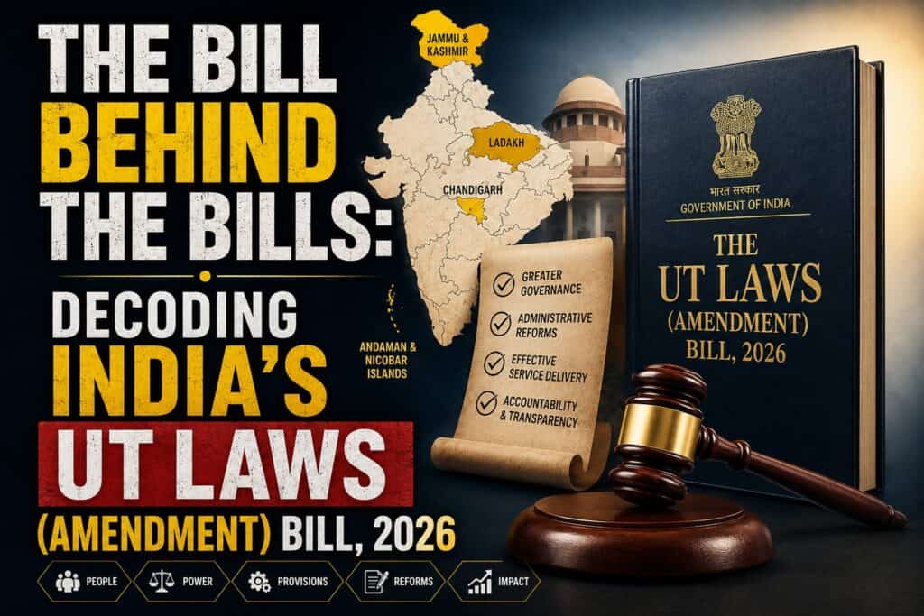 The Bill Behind the Bills: Decoding India’s UT Laws (Amendment) Bill, 2026