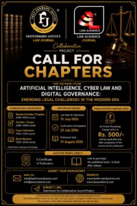 Read more about the article Call for Chapters 2026: Artificial Intelligence, Cyber Law and Digital Governance – Submit by 15 July 2026