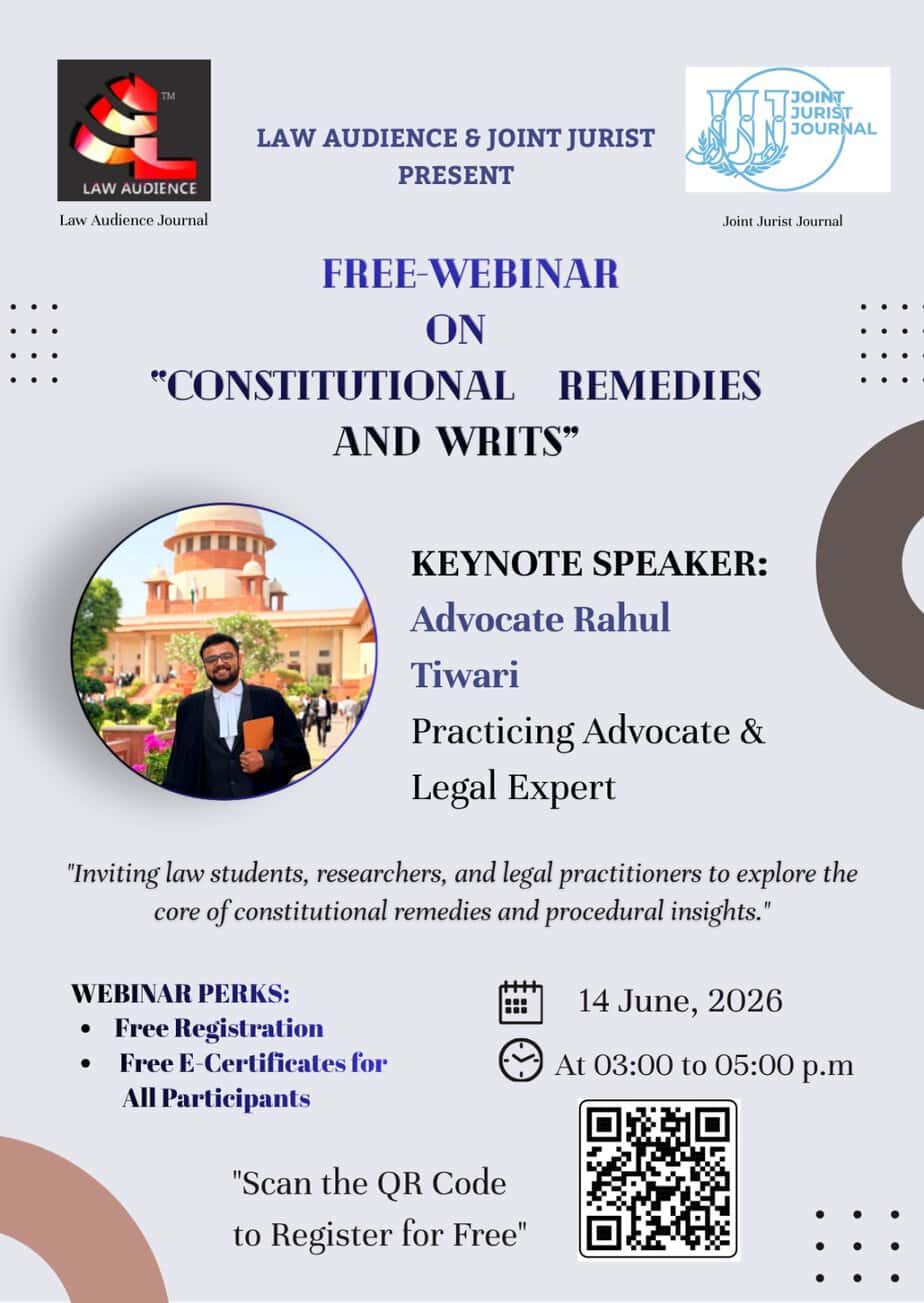 Free Webinar on Constitutional Remedies and Writs
