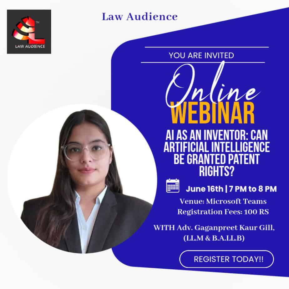 Law Audience’s Webinar on AI as an Inventor: Can Artificial Intelligence Be Granted Patent Rights?